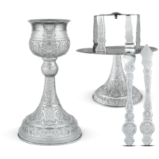 Set Sfinte Vase Argintat 500 ml.  - cod 13-107