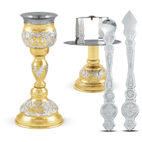 Set Sfinte Vase Aurit-Argintat 120 ml. - cod 17-138